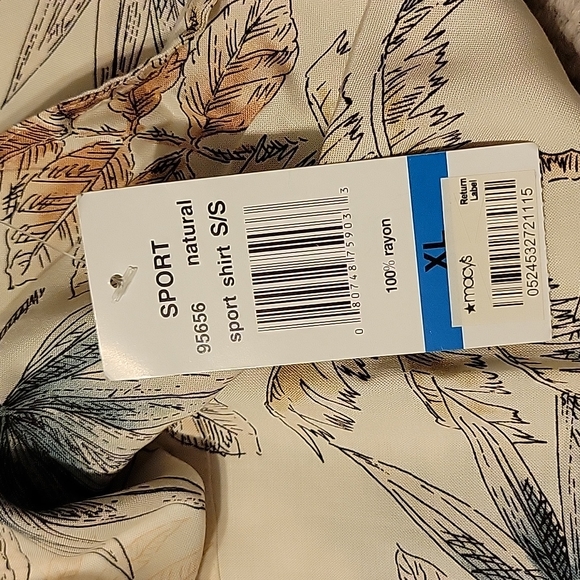 Moda Campia Moda men's short sleeve button down shirt...size XL - Picture 7 of 9